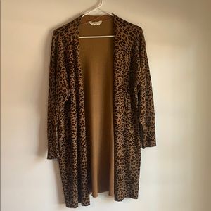 Leopard cardigan!